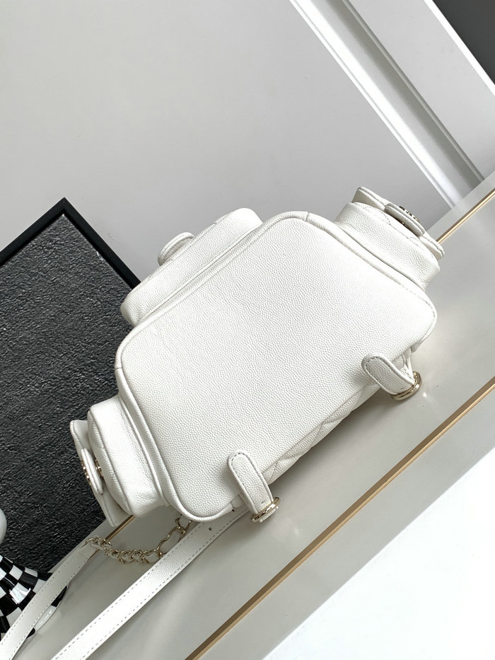 Chanel Backpack White AS4398