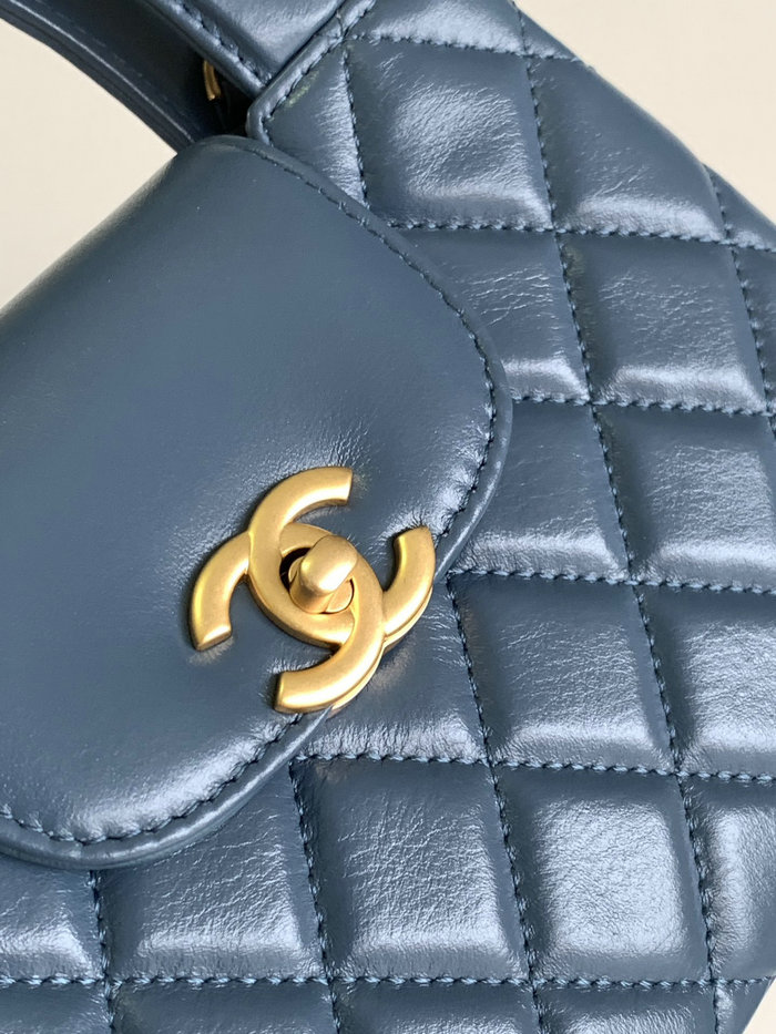 Chanel Mini Shopping Bag Blue AS4416