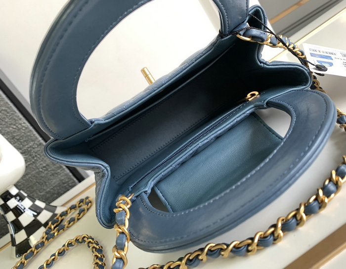 Chanel Mini Shopping Bag Blue AS4416