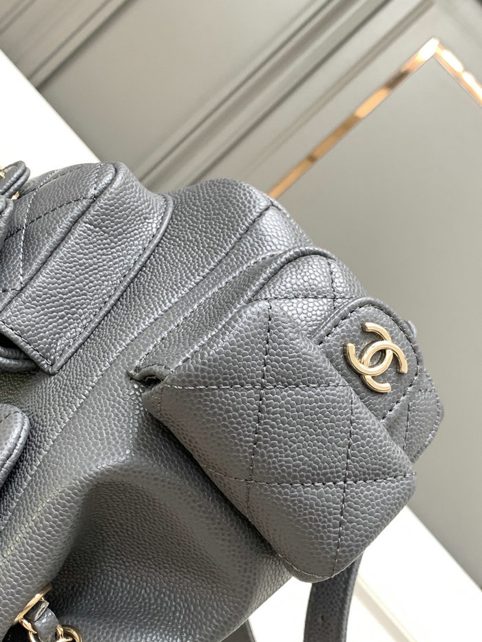 Chanel Small Backpack Grey AS4399
