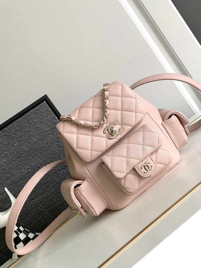Chanel Small Backpack Light Pink AS4399