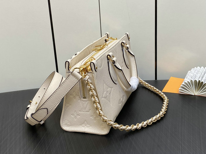 LOUIS VUITTON OnTheGo East West White M23640