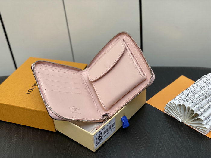 LOUIS VUITTON Zippy Compact Wallet Pink M81558