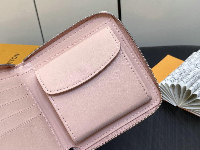 LOUIS VUITTON Zippy Compact Wallet Pink M81558