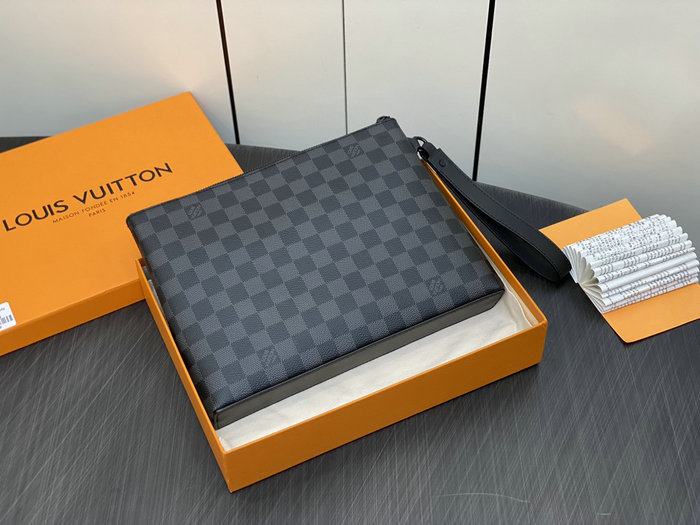 Louis Vuitton Damier Graphite Takeoff Pouch N40504