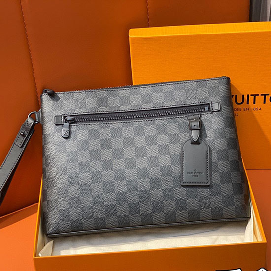 Louis Vuitton Damier Graphite Takeoff Pouch N40504