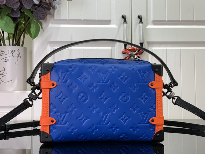 Louis Vuitton Monogram Empreinte Side Trunk Blue M46358