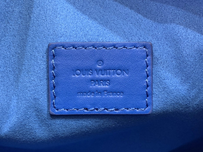 Louis Vuitton Monogram Empreinte Side Trunk Blue M46358