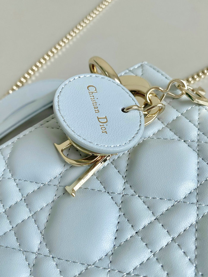 Mini Lady Dior Bag Blue D3310