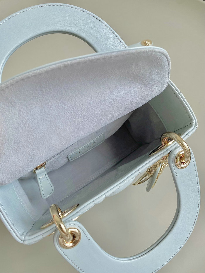 Mini Lady Dior Bag Blue D3310