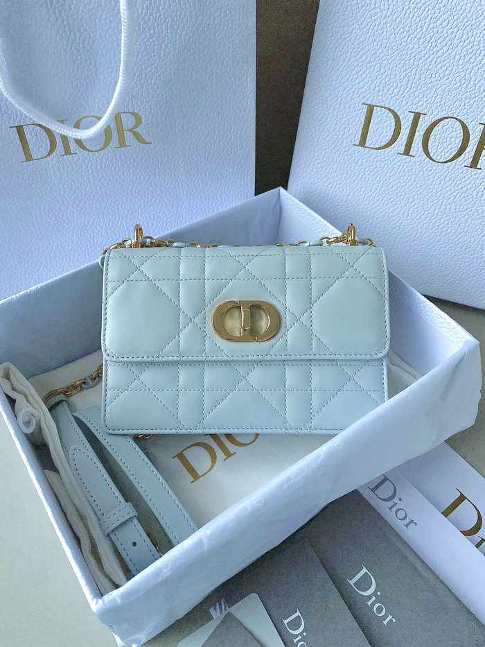 Miss Dior Caro Mini Bag Blue D6553