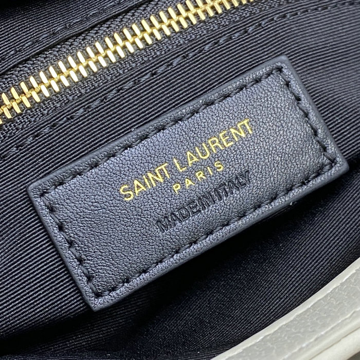 Saint Laurent Cerniera Shoulder Bag White 754001