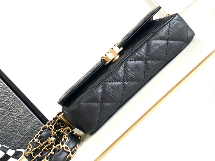 Small Chanel Shoulder Bag Black AS6427