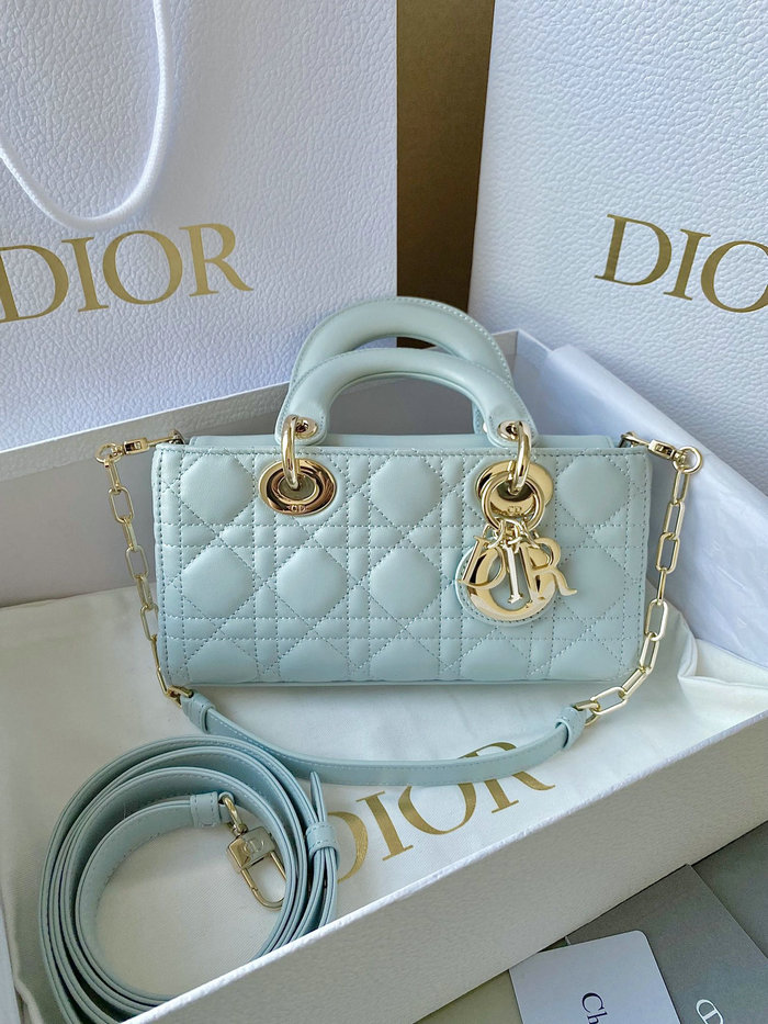 Small Dior Or Lady D-joy Bag Blue D3380