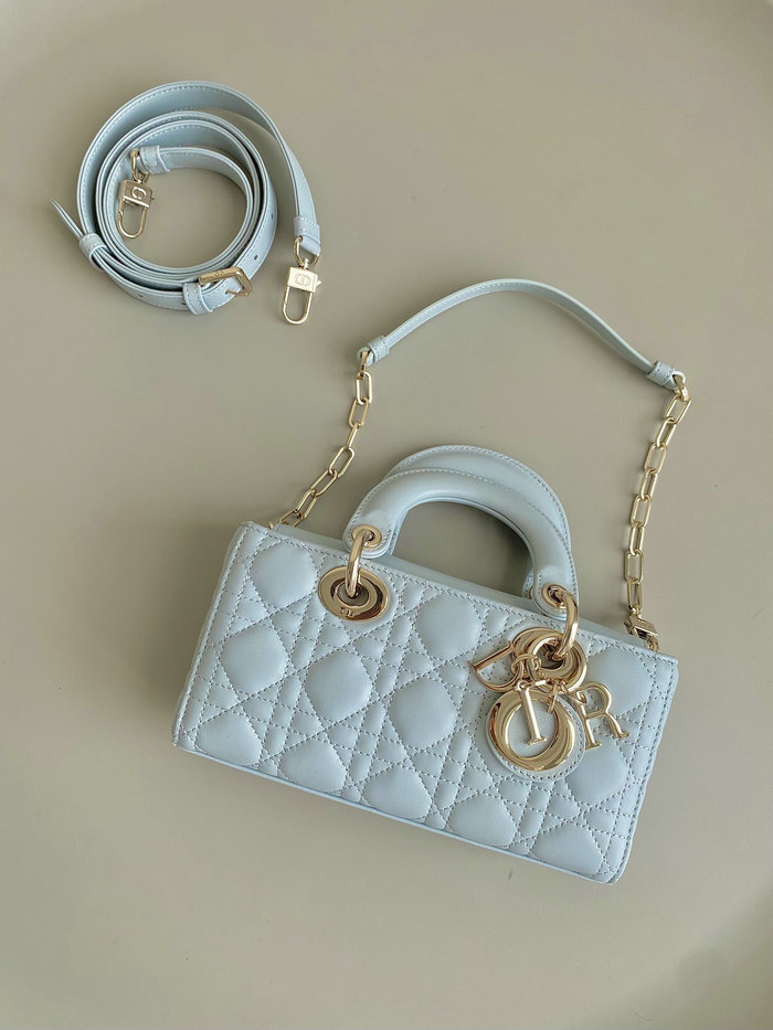 Small Dior Or Lady D-joy Bag Blue D3380