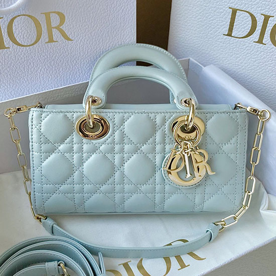 Small Dior Or Lady D-joy Bag Blue D3380