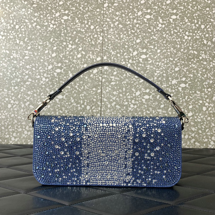 Valentino Loco Shoulder Bag Denim V6030