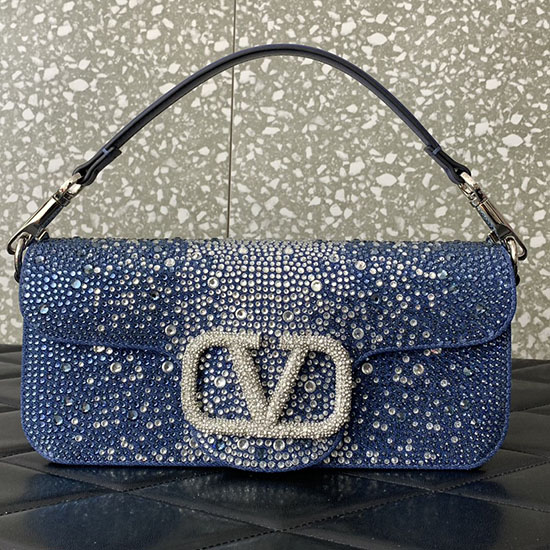 Valentino Loco Shoulder Bag Denim V6030