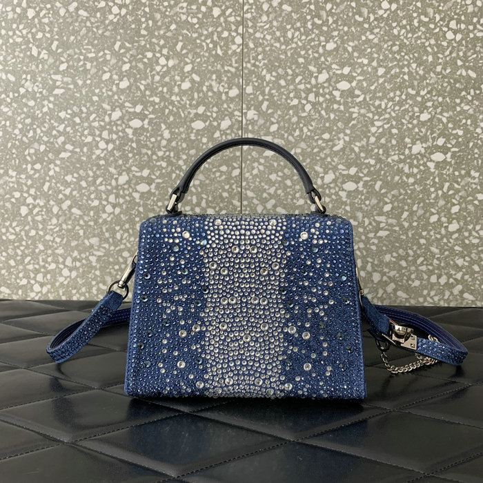 Valentino Mini Vsling Handbag Denim V0097