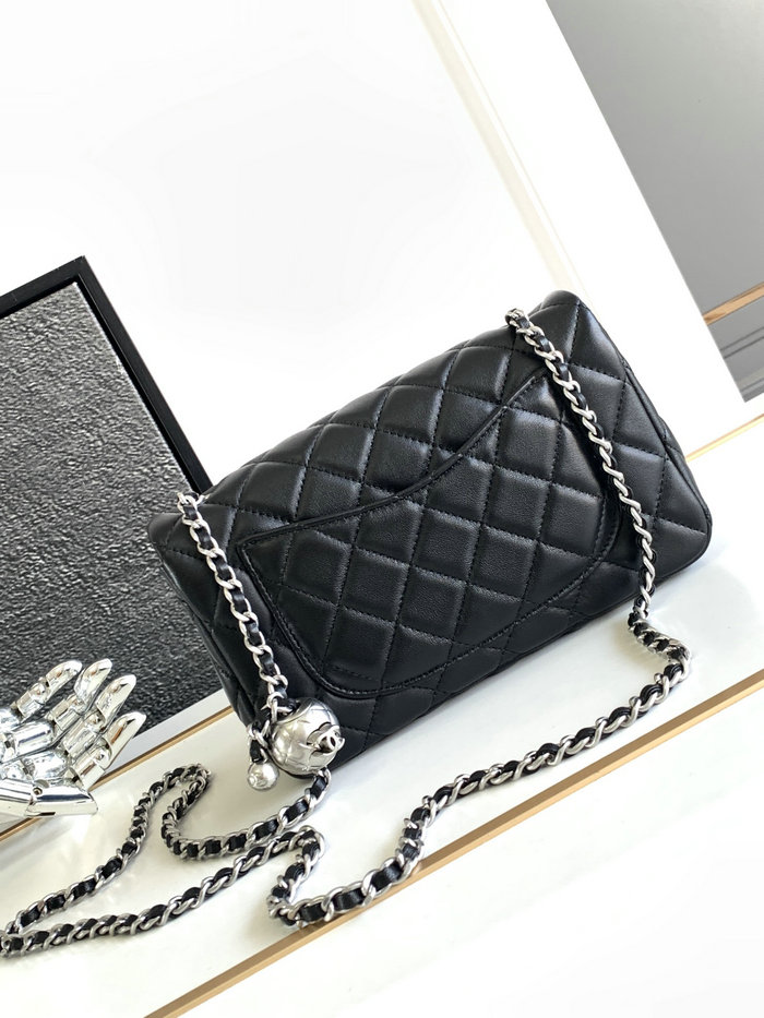 Chanel Lambskin Flap Bag Black AS1787