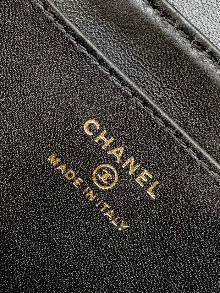 Chanel Patent Leather Clutch Black AP3585