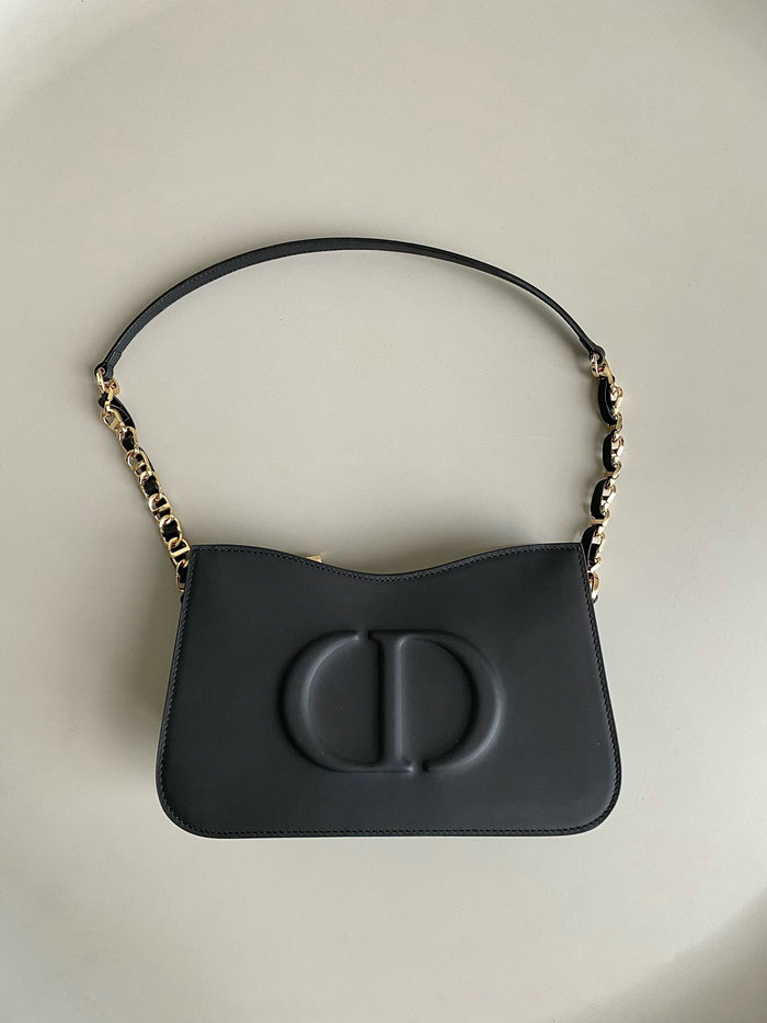 DIOR CD Signature Hobo Mini Bag Black M8131