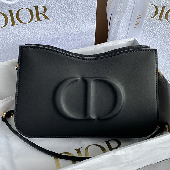 DIOR CD Signature Hobo Mini Bag Black M8131