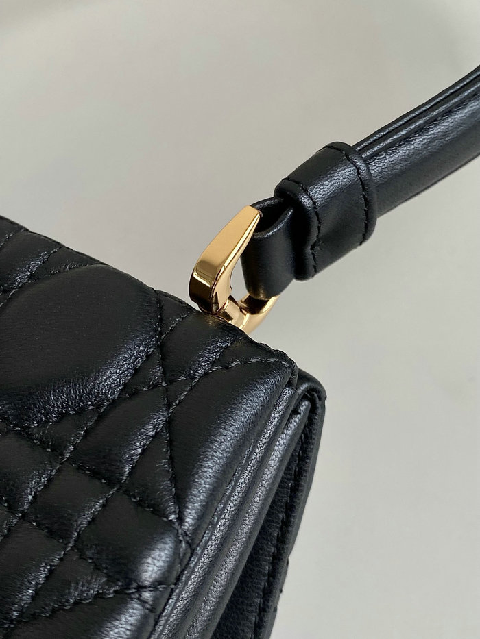 Dior Lambskin Shoulder Bag Black M6511