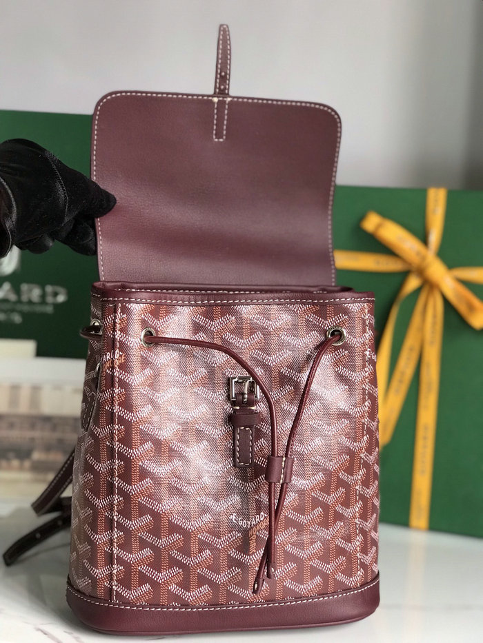 Goyard Alpin Mini Backpack Burgundy G10301