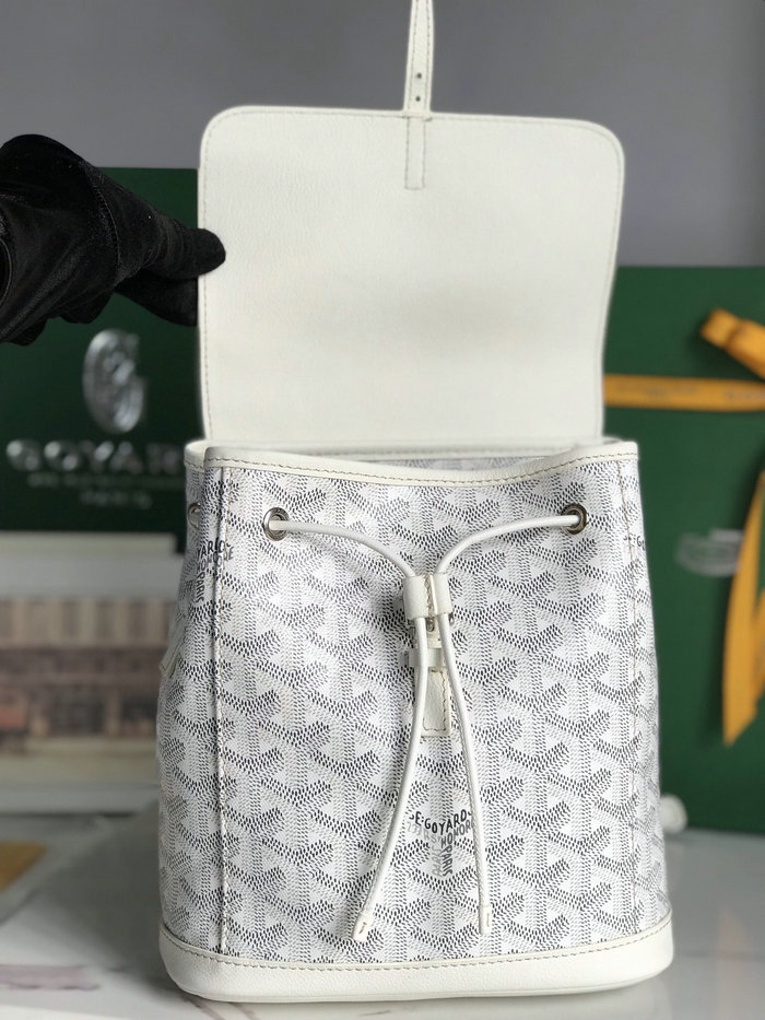 Goyard Alpin Mini Backpack White G10301