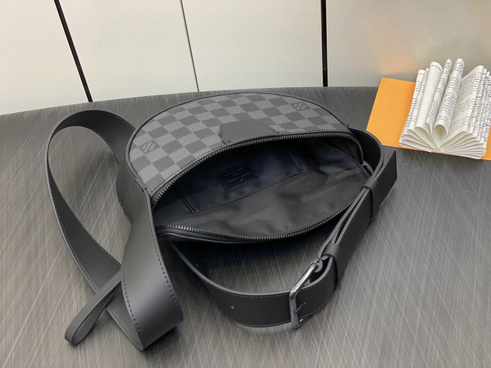 LV Damier Graphite Moon Crossbody M23835