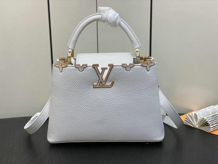 Louis Vuitton Capucines BB White M23263