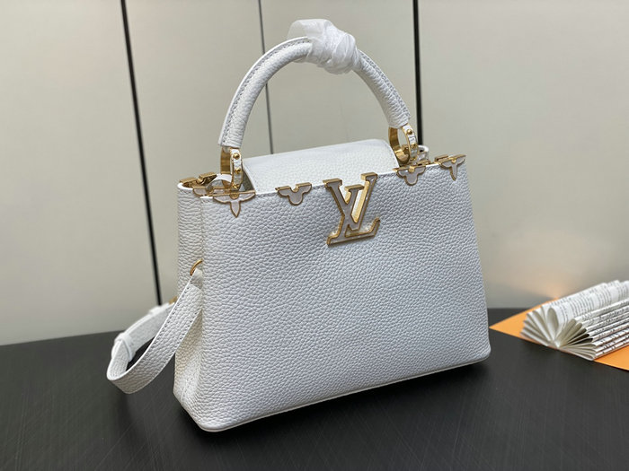 Louis Vuitton Capucines BB White M23263