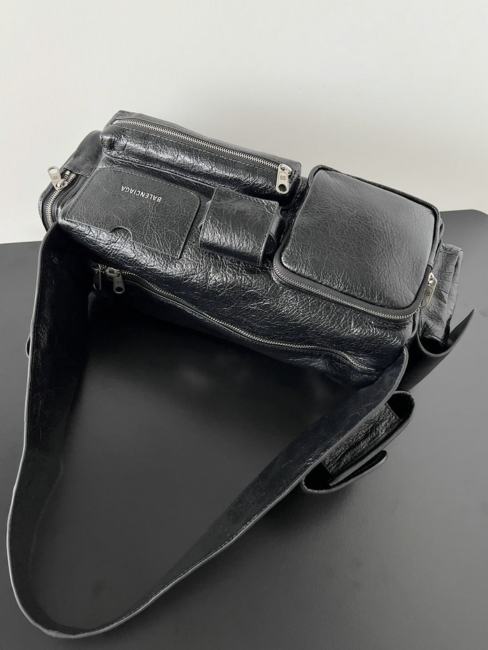 Balenciaga Superbusy Small Sling Bag Black 70216