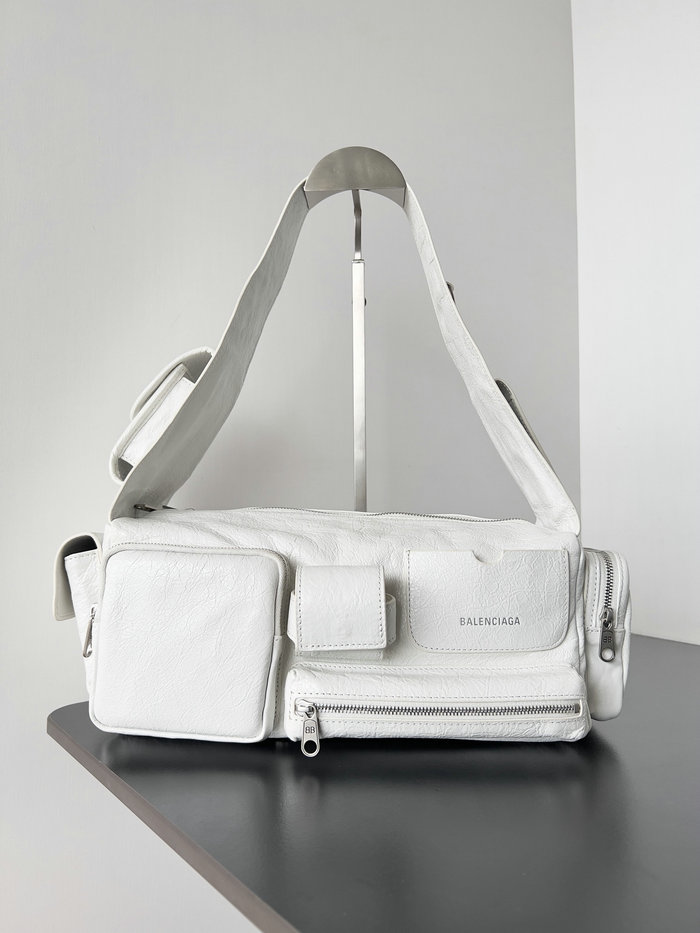 Balenciaga Superbusy Small Sling Bag White 70216