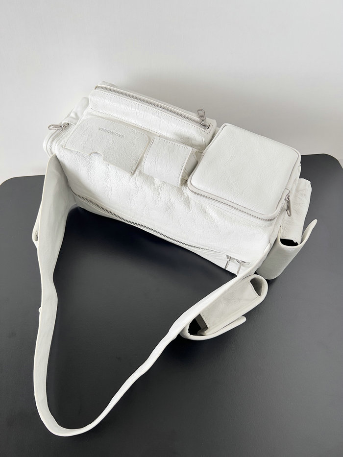 Balenciaga Superbusy Small Sling Bag White 70216