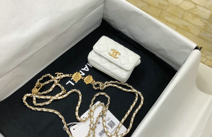 Chanel Belt Bag White AP3427