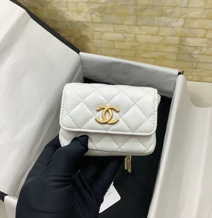 Chanel Belt Bag White AP3427