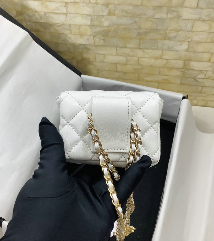 Chanel Belt Bag White AP3427