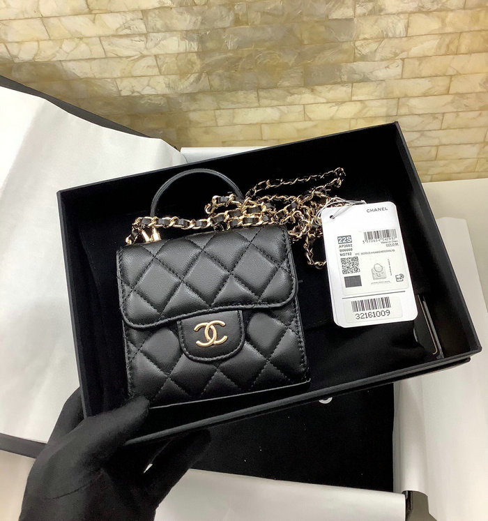 Chanel Clutch With Chain Black AP2682