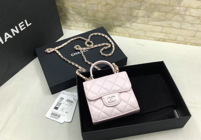 Chanel Clutch With Chain Pink AP2682