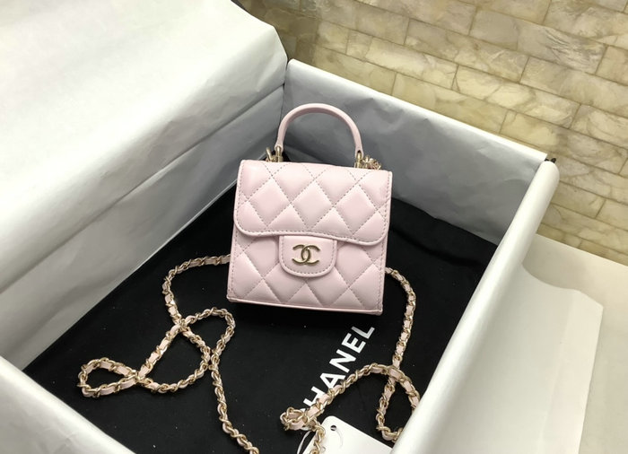 Chanel Clutch With Chain Pink AP2682