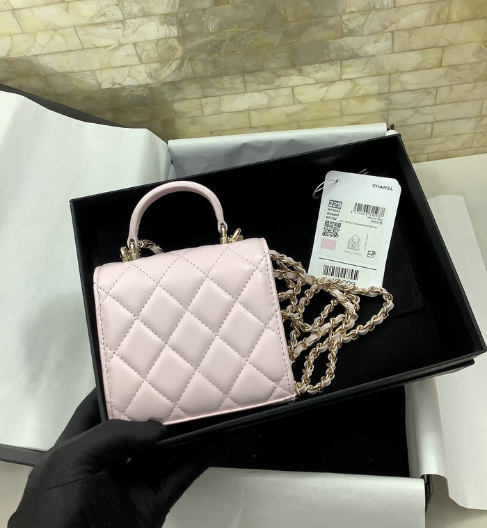 Chanel Clutch With Chain Pink AP2682