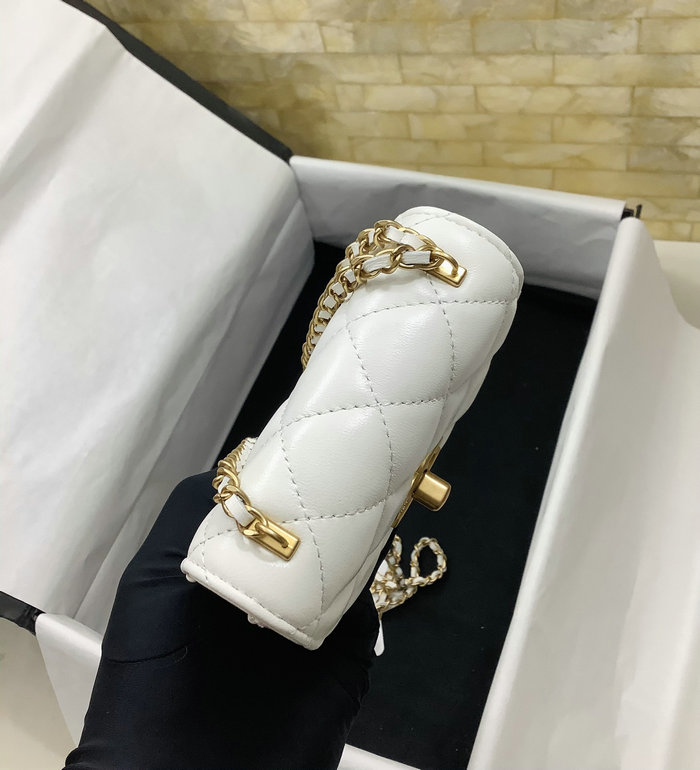 Chanel Clutch with Chain White AP3425