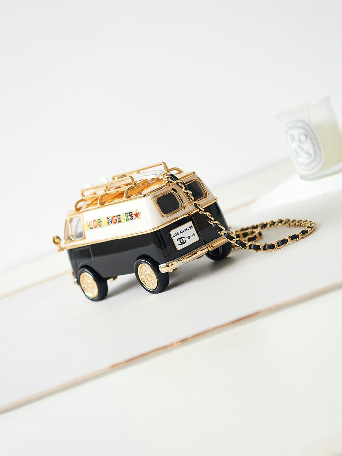 Chanel Mini Van Minaudiere Black AS4590