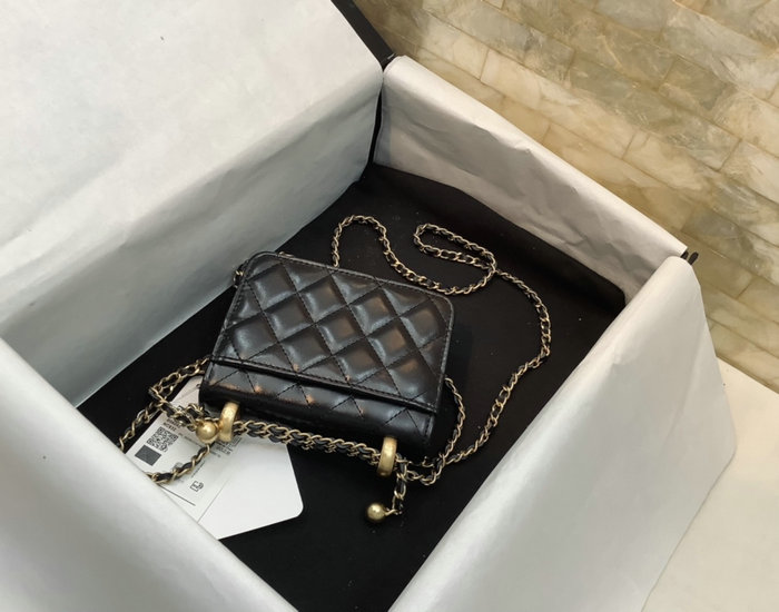 Chanel Mini Wallet on Chain Black AP2290