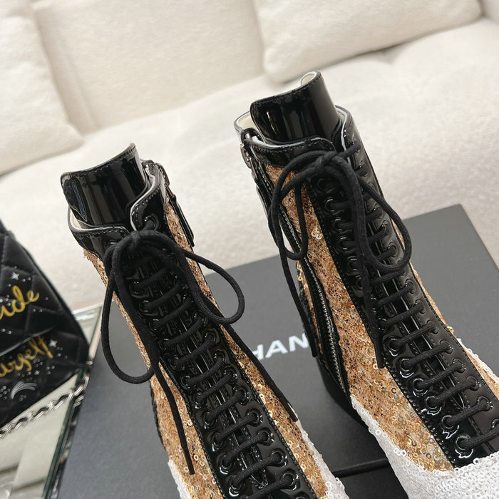 Chanel Sequins Boots SNC111401