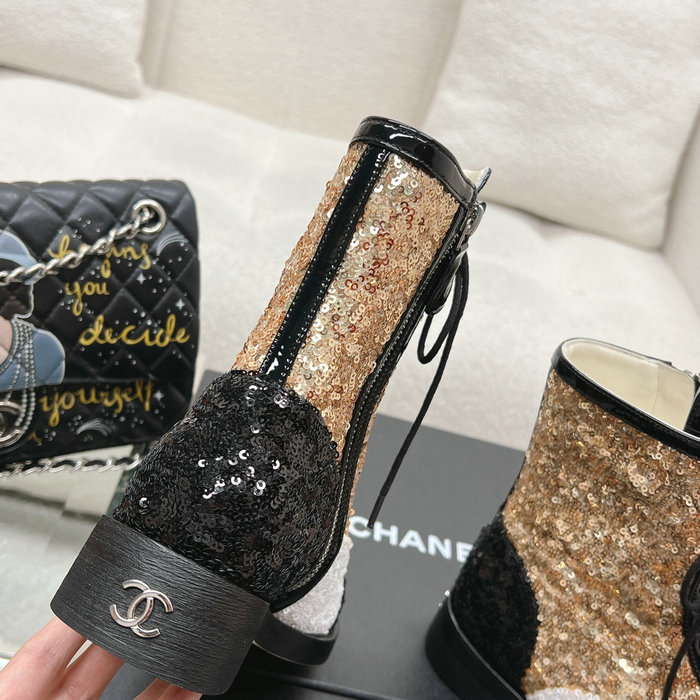 Chanel Sequins Boots SNC111401