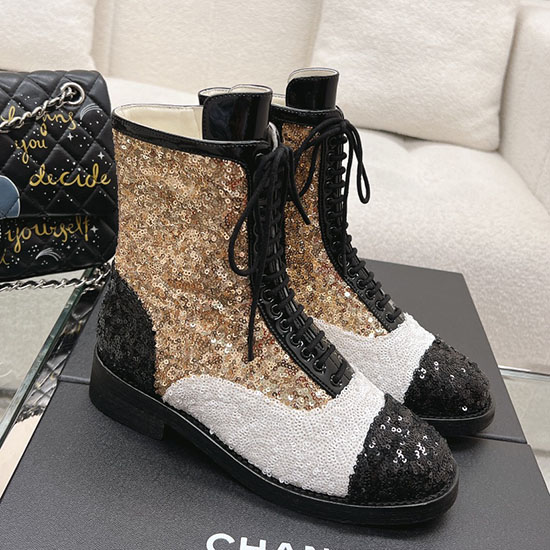 Chanel Sequins Boots SNC111401