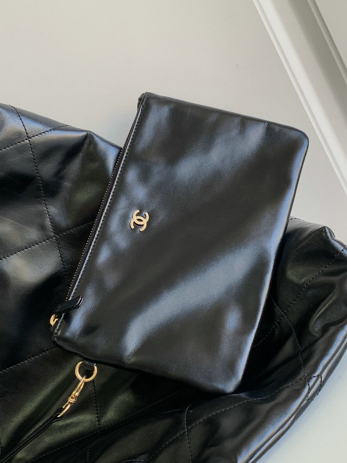 Chanel Shiny Calfskin 22 Handbag with Gold Hardware AS4486